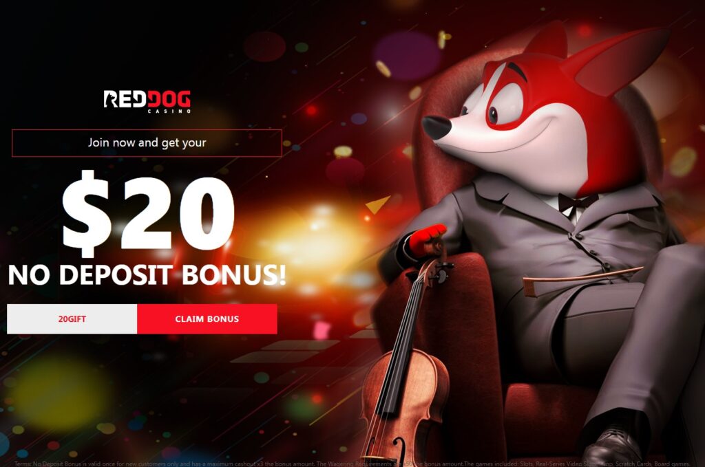 Red Dog Casino $20 No Deposit Bonus